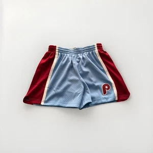 Mitchell & Ness Womens Jump Shot Shorts MLB Medium M Philadelphia Phillies NWT - Picture 1 of 5