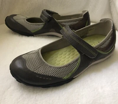 Zapatos Privo By Clarks para mujer 7,5 M estilo MJ gris verde cuero/hechos por el hombre 76850 Foto 1 de 4