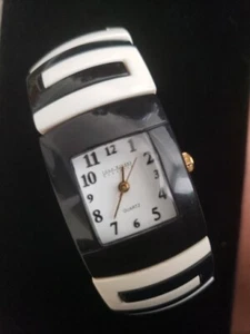 Joan Rivers Black & White Fashion Watch - Needs Battery - Picture 1 of 9