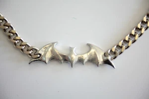 Alchemy Gothic BAT CHOKER Pendant Necklace P198 SALE $19.99 - Picture 1 of 2