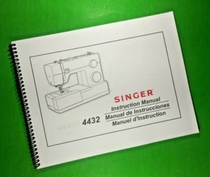 Singer 4432 Instruction Manual 66 Pages With Clear Covers - Picture 1 of 1
