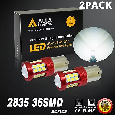 Alla LED White Backup Reverse Light Bulbs For 75-86 Chevrolet C10 Set of 2,1156 - Image 1 of 4