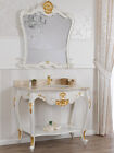 Bathroom Vanity Set with Mirror Eleonor Decape Baroque Style Cabinet 105 Cm I...