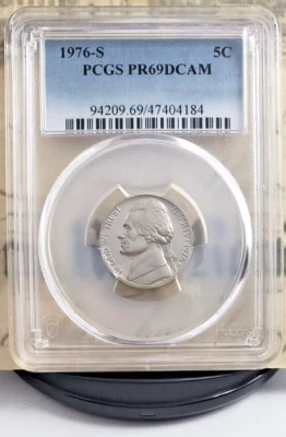 1976-S Jefferson Proof Nickel - PCGS PR69DCAM - Nice! 4184 - Image 1 of 4
