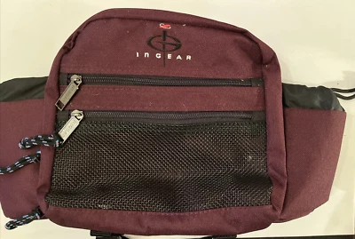 Riñonera de 11 pulgadas granate bolsa de cintura con cinturón senderismo munición de múltiples bolsillos Foto 1 de 4