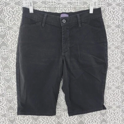 NYDJ black stretched bermuda jean shorts women's 6P - Image 1 of 4