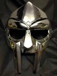 Halloween MF DOOM Mask Mad-villain Steel Face Armor Medieval Hand-Forged Mask - Picture 1 of 9