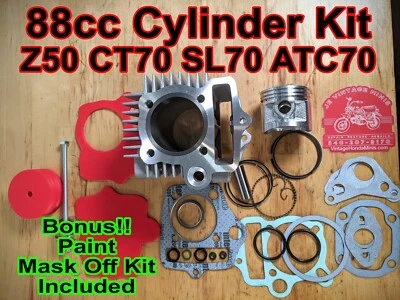 Cilindro - Kit 88cc para cabezal OEM - Honda Z50 CT70 CT70H SL70 XL70 ATC70 TRX70 Foto 1 de 4