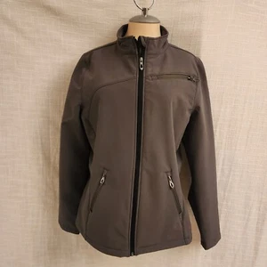 Spyder WXL Gray 3 Layer Polyester Transport Softshell  Multi Zipper Jacket A282 - Picture 1 of 13