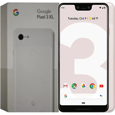 Google Pixel 3 XL 4G Not Pink 64GB + 4GB Single-Sim Factory Unlocked Global NEW - image 1 of 4
