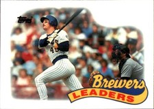 1989 Topps TIFFANY #759 Milwaukee Brewers Rob Deer TEAM LEADERS