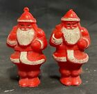 Retro Hard Plastic Vintage Santa Claus Candy Holder Ornaments 