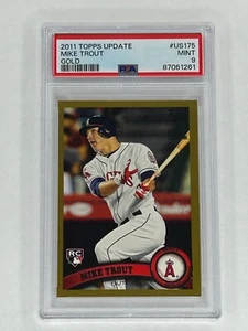 2011 Topps Update Mike Trout Gold Rookie #US175 PSA 9 - Picture 1 of 2