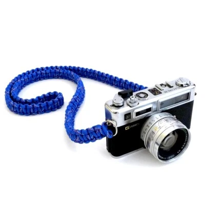 NEW BLUE PARACORD CAMERA 36" NECK STRAP DSLR MIRRORLESS SONY CANON NIKON FUJI - Image 1 of 4