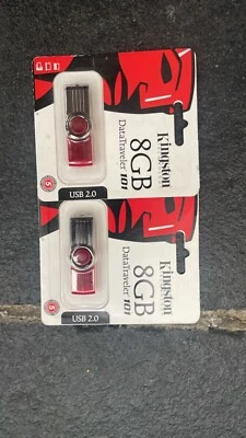 Kingston Flash Drive 8GB Memory Stick Brand New pair - Image 1 of 2