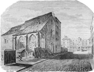 PARIS - Prieuré hospitalier de Saint-Jean de Latran, rasée en 1854 - Planche 19e - Imagen 1 de 2
