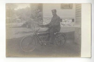 Unknown Motorcycle RPPC - Picture 1 of 2