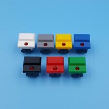 10Pcs PB86-B1 Large Cap Red LED 6Pin Momentary SPDT Square Push Button Switch