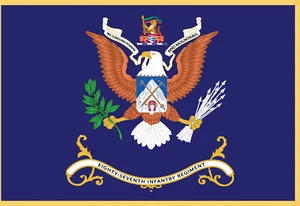 Banderas rectangulares - 87º Regimiento de Infantería - Bandera CONQUISTAMOS PODERES Y MONTAÑAS - Imagen 1 de 1