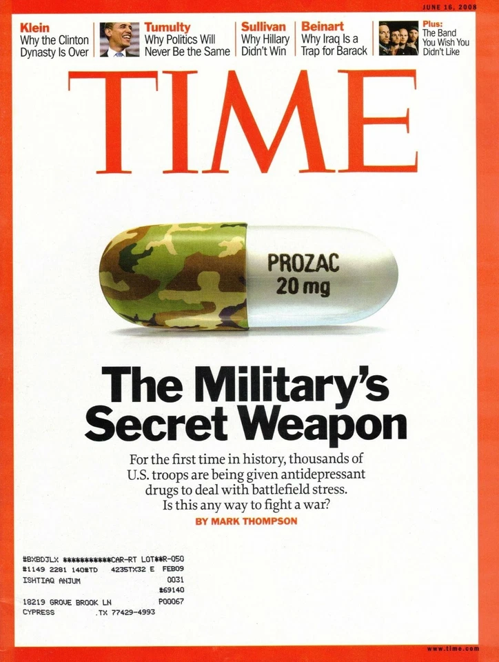 Time Magazine June 16, 2008 - Medicated Army Secret Weapon - Who Rules Internet - Image 1 of 1