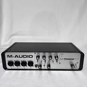 M-AUDIO M-TRACK QUAD 4IN 4OUT 24bit - 44.1/48/88.2/96kHz USB MIDI AudioInterface - Picture 1 of 10