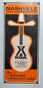 Vintage Nashville KOA Kampgrounds Pamphlet - Picture 1 of 5