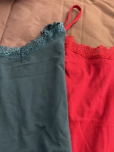 2er Set: Avon Tanktops/Shells mit Spitze Größe M - Bild 1 von 6