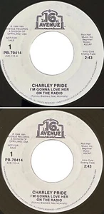PRIDE CHARLIE *VG* "IM GONNA LUV HER ON RADIO" 1988 US 16th ST. REC. WL PROMO 45 - Picture 1 of 1