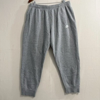 Pantalones deportivos Nike talla XXL para hombre gris Swoosh con cordón de algodón Foto 1 de 4