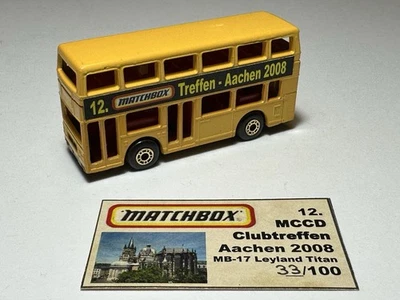 Matchbox Special Limited Edition, MB 17 Leyland Titan Bus „1 of 100“  - Bild 1 von 4