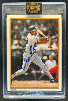 2022 Topps Archives Signature Series Jim Rice Autograph Auto #4/7 Red Sox - Image 1 of 2