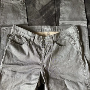 Rock & Republic Light Grey/Silver Shimmer Berlin Pants Size 8 - Picture 1 of 11