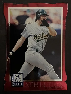 Tarjeta troquelada Donruss Elite Aspirations 1998 roja #51 Jason Giambi - SP - 1/750 Foto 1 de 2