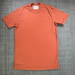 Wies Made Bolinas Tee Mens M Fits Small Rust 8 oz Heavyweight Cotton T-Shirt USA - Picture 1 of 17
