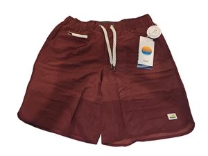 Pantalones Cortos Vuori Para Hombre Rojo Rusa Textura Bloque Talla Pequeña Bancos V330 7.5" Entrepierna Nuevos - Imagen 1 de 16
