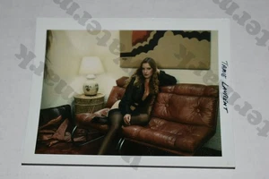 Tacones de nylon mujer rubia curvilínea 3,5x5 Polaroid fotografía vintage glamour ls - Imagen 1 de 1