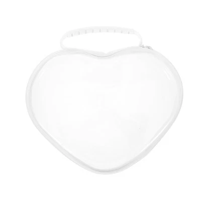 Trousse de toilette rigide transparente à fermeture éclair : trousse de - Photo 1/4