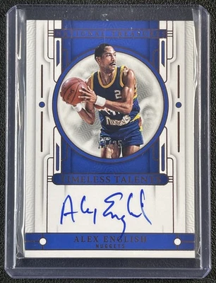 ALEX ENGLISH 2023-24 PANINI NATIONAL TREASURES TIMELESS TALENTS AUTO BRONZE /25 - Image 1 of 2