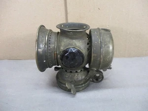 Antique 1899 Badger Brass Mfg Solar Bicycle Motorcycle Carbide Lamp Light - Picture 1 of 15