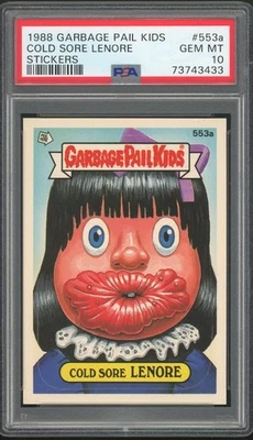 Topps Garbage Pail Kids 14th Series #553a Cold Sore Lenore PSA 10 GEM MINT Os14 - Image 1 of 2