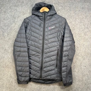 Chaqueta Berghaus Para Hombres Reino Unido Pequeña Negra Aislada Bolsillos Pertex Con Capucha Exterior - Imagen 1 de 12