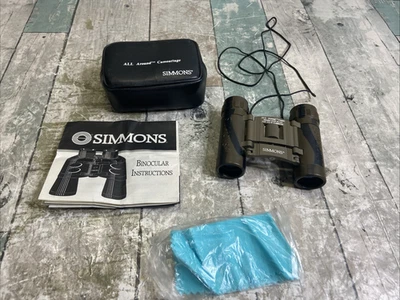 Simmons All Around Camo Pocket Binoculars 1135 8x21 FOV 372ft @1000yds Hunting - Image 1 of 4