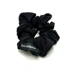 DOLCE&GABBANA Hair rubber hair accessories Scrunchie Nylon Black Unused - Picture 1 of 5