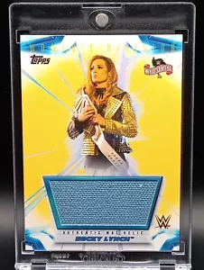 Muestra de parche Becky Lynch 2021 Topps WWE Mat Relics WrestleMania 36 Gold #/10 - Imagen 1 de 5