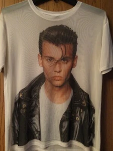 Johnny Depp - “Cry Baby” - Universal Studios - White/Ladies/Sheer/Mesh Top/M - Picture 1 of 3