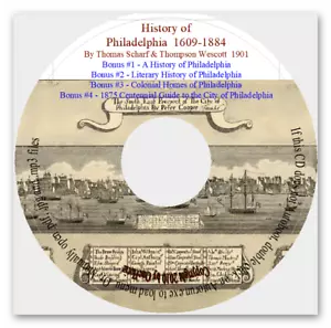 Philadelphia Pennsylvania History In Three Volumes + Bonus Books - Picture 1 of 9
