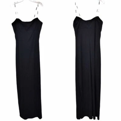 Allen B Black Evening Maxi Dress Size 10 - Image 1 of 4