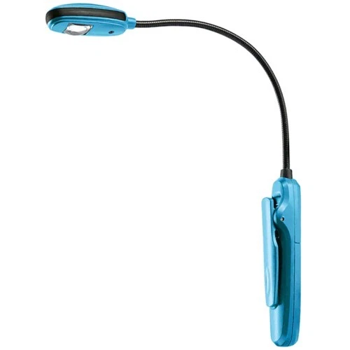 K&M 12258 Buch- + Leseleuchte Blau klemmbar LED 600 Lux Leichtgewicht | NEU - Bild 1 von 1