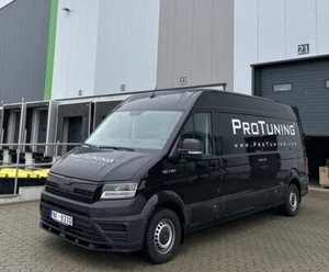 Spoiler inferiore paraurti anteriore labbro splitter per MAN TGE MK1 prolunga mento Valance - Foto 1 di 12