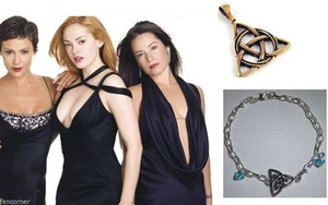 Charmed Lot 1 pendentif  et 1 bracelet symbole triquetra Charmed jewelry lot - Imagen 1 de 3